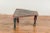 Rustic Red and Green Coffee Table with Trapezoidal Top and Iron Stretchers For Sale - Image 4 of 12