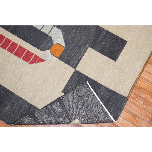 Late 20th Century Elephant Face Persian Kilim - 3'5" x 4'2" For Sale - Image 13 of 18