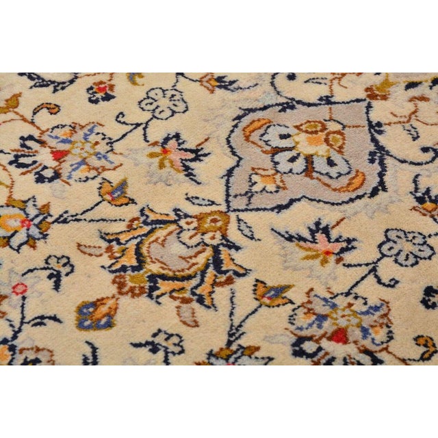 Textile Middle Eastern Kashan Rug For Sale - Image 7 of 10