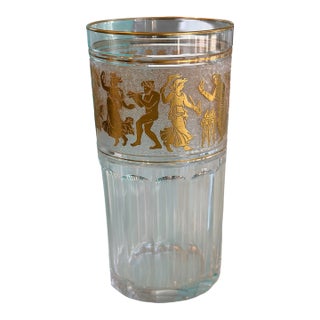 1 of 4 Antique Val St Lambert Danse De Flore Cameo Glass Water Tumbler For Sale