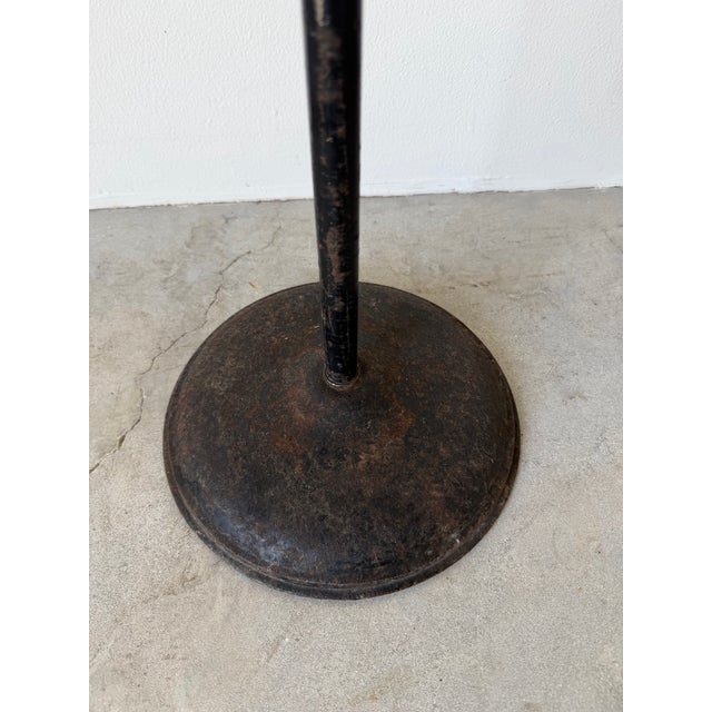 Metal Vintage Art Deco Style Hendryx Copper & Metal Hatbox Birdcage on Stand For Sale - Image 7 of 11