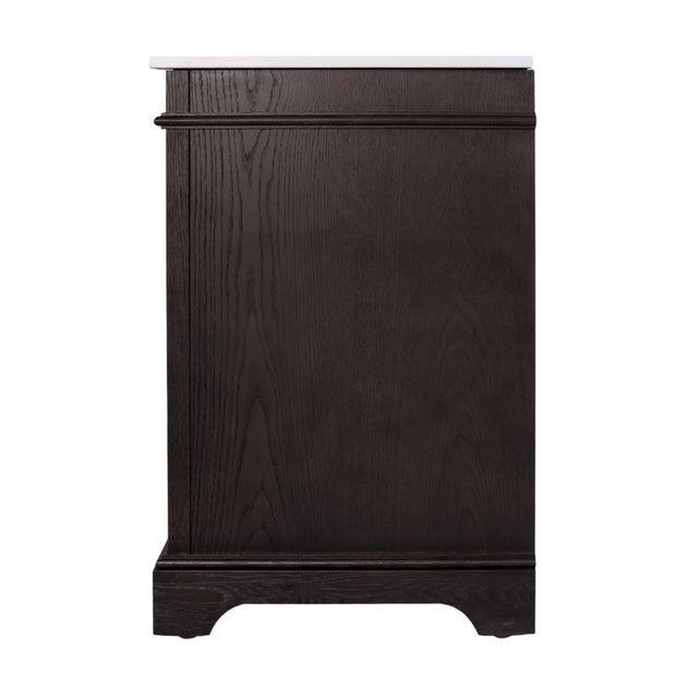 Maurice 42 in. W Wood & Quartz Single Bathroom Vanity, Chocolate For Sale In Chicago - Image 6 of 9