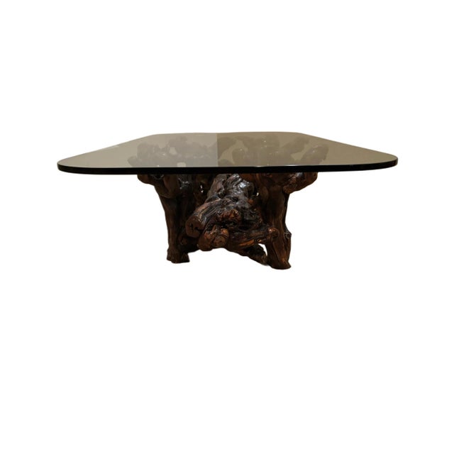 This stunning burl wood coffee table is any vintage lovers dream piece! Although burl wood furniture first gained its...