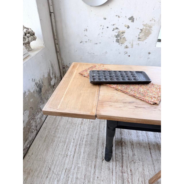 Farmhouse Table in Oak with Extensions, 1960s For Sale - Image 11 of 18