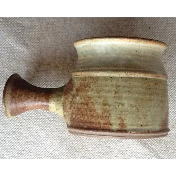 Vintage Studio Pottery Sauce or Gravy Dish For Sale - Image 4 of 5