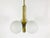 Mid-Century Modern 1960s Mid-Century Modern 3-Arm Opaline Glass and Brass Pendant Lamp by Kaiser, Germany For Sale - Image 3 of 10