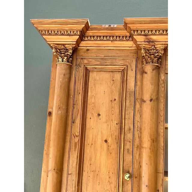 Vintage Monumental Rustic Pine Hutch For Sale - Image 11 of 13