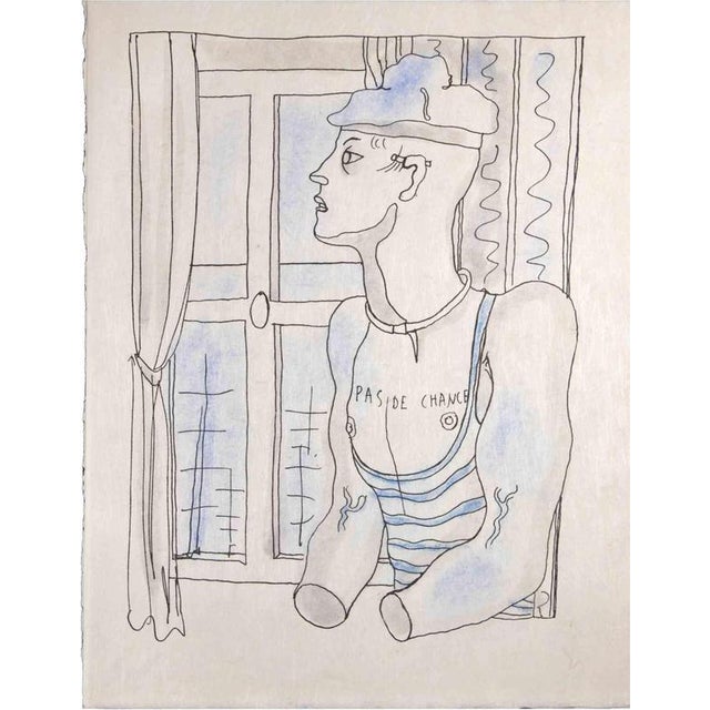 Jean Cocteau, Hopeless, 1930, Lithograph For Sale