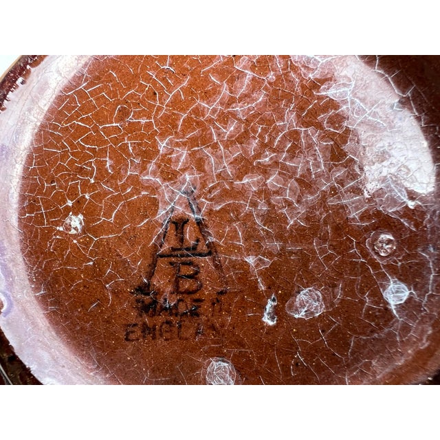 1940s Alcock Lindley Bloore Brown Betty Teapot For Sale - Image 11 of 11