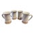 Vintage Los Artsanos Studio Pottery Mugs- Set of 4 For Sale