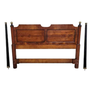 Vintage Full Size Convertible Two Panel Headboard