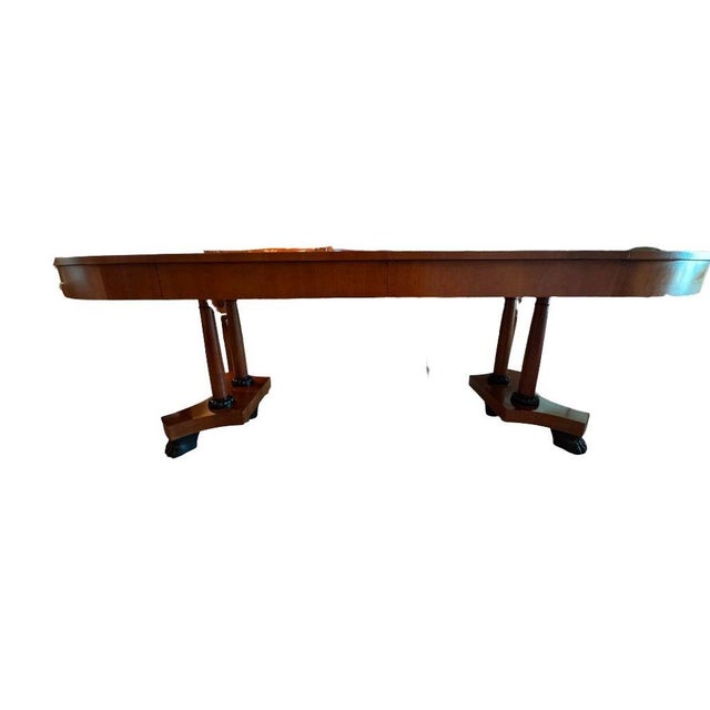 Neoclassical Baker Furniture Palladian Collection Neoclassic Style Extension Dining Table With 8 Chairs For Sale - Image 3 of 17