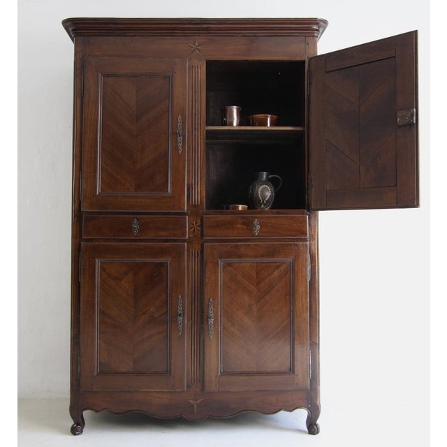 19th Century French Provincial Cherrywood Cabinet For Sale - Image 3 of 18