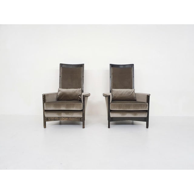 63970 Lounge Chairs by Umberto Asnago for Giorgetti Peggy, Italy, 1990s, Set of 2 For Sale - Image 4 of 18