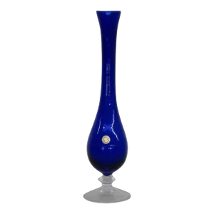 Cristallo Al Piombo Cobalt Blue Tall Vase