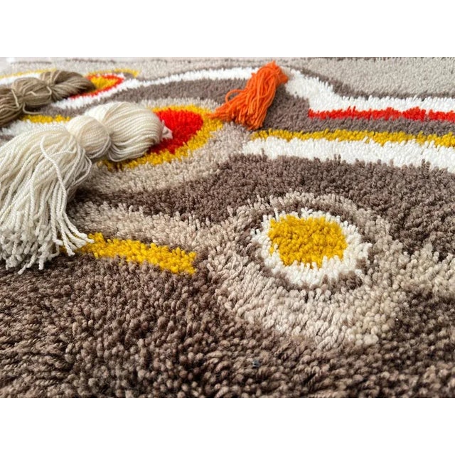 Textile Mid-Century Wall Tapestry, Denmark, 1968 For Sale - Image 7 of 8