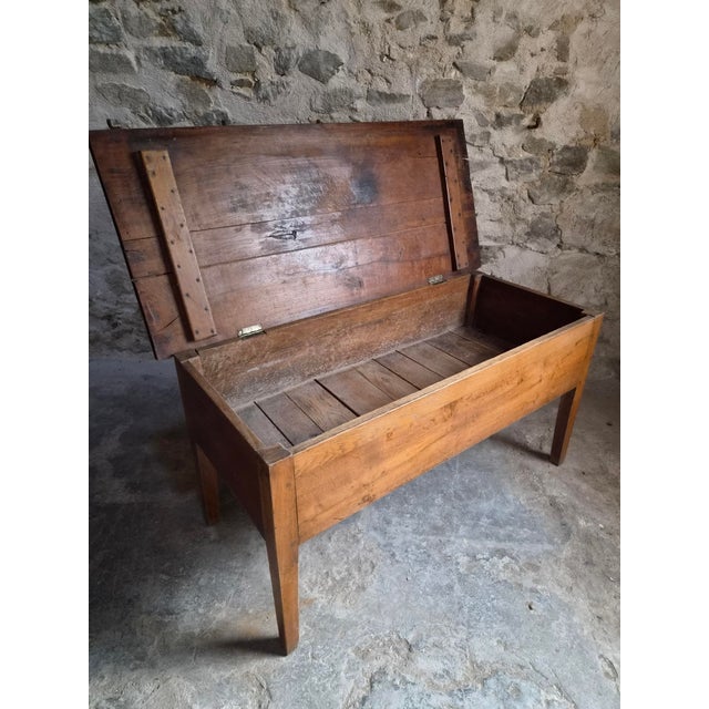Antique French Oak Flour Chest, 1800s For Sale - Image 11 of 18