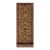 Ziegler Nikia Dark Tan/Dark Red Wool Runner Rug- 3'10'' X 13'1'' For Sale