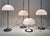 1960s Height-Adjustable Mushroom Floor Lights with Chromed Tulip Bases by Frank Bentler for Wila Leuchten, West Germany, 1960s, Set of 4 For Sale - Image 5 of 18