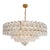 Visual Comfort :Liscia Large Chandelier by Aerin in Gild Finish Sku # Arn5174, With 12 40 Watt Bulbs For Sale