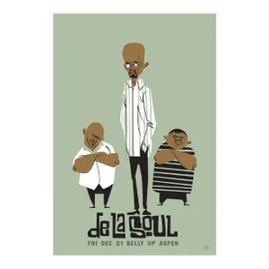 2007 American Concert Poster - De La Soul (Belly Up) - Aspen, Colorado, Scrojo