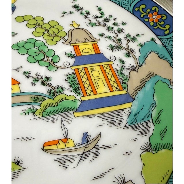 White Vintage Chinese Garden Taste Setter by Sigma Set - 8pcs For Sale - Image 8 of 12