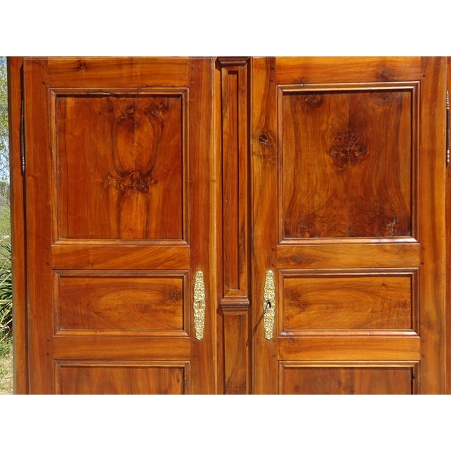 Louis Philippe Wardrobe in Light Walnut For Sale - Image 14 of 18