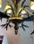 1960s Vintage Regency Tole Wheat Sheaf Chandelier in the Style of Currey and Company For Sale - Image 5 of 11