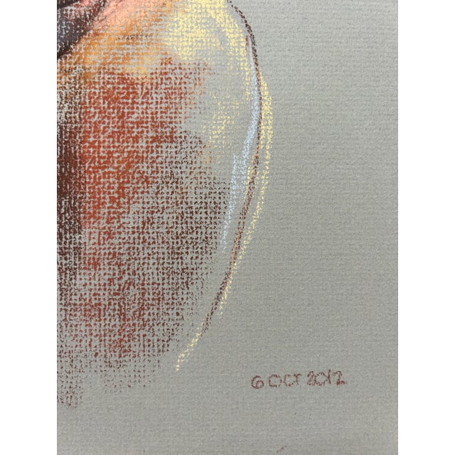 2010s Impressionist Pastel Drawing of Standing Nude Woman For Sale - Image 5 of 5