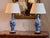 Chinese Mid 20th Century Chinese Blue and White Porcelain Lamps - a Pair For Sale - Image 3 of 14