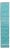 Modern Turquoise Moroccan Style Handmade Wool Runner For Sale