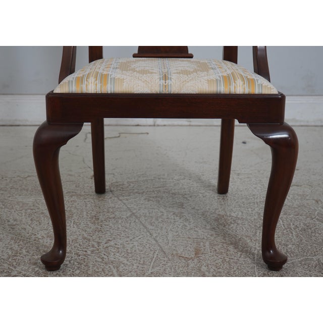 1970s Set of 8 Henkel Harris Mahogany Dining Chairs For Sale - Image 5 of 12