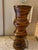 Sculptural Organic Modern Table Lamp With Wavy Stripes – Brown & Ochre – 2007 For Sale - Image 9 of 10