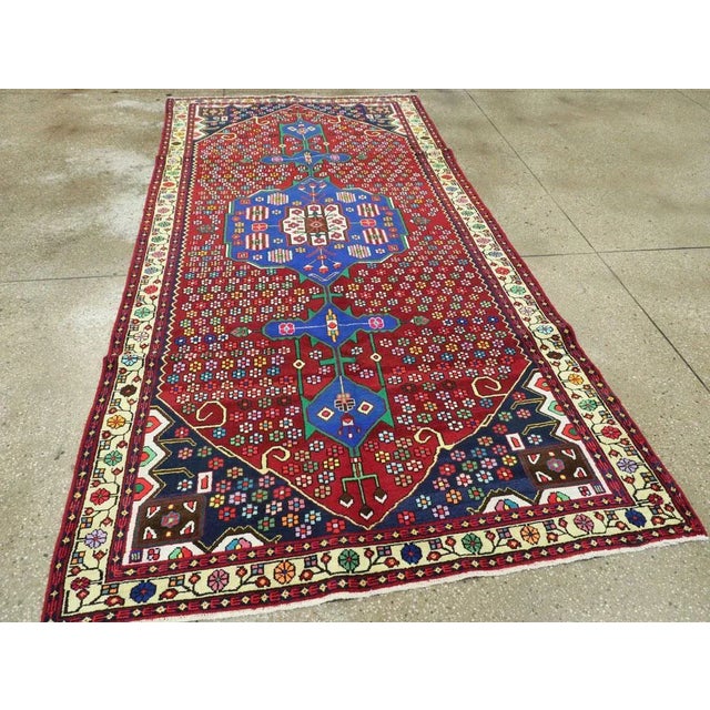 Mid 20th Century Vintage Persian Malayer Rug – Size: 4' 7" X 9' 3" For Sale - Image 5 of 11