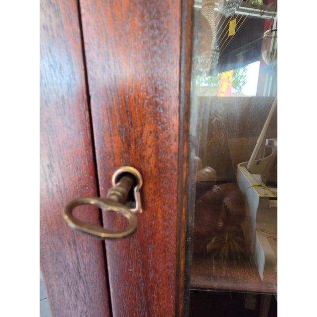 Antique 1920s Spanish Colonial Spanish Revival Mahogany Secretary Desk For Sale - Image 15 of 15