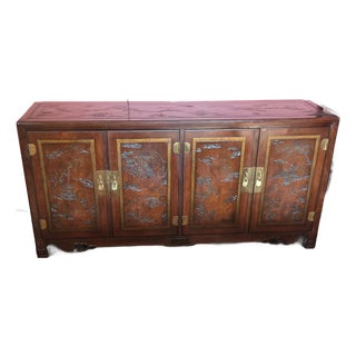 Ming Treasures Vintage Credenza For Sale
