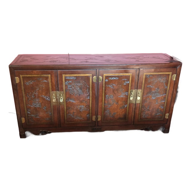 Ming Treasures Vintage Credenza For Sale