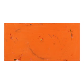 Glass Octopus - Vibrant Orange Abstract Textural Paintin Original Artwork by Taylour Martin For Sale