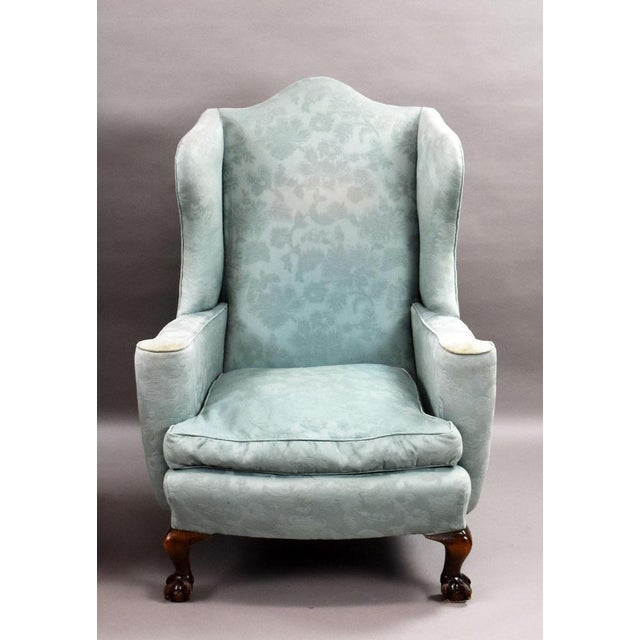 Antique Wing Back Armchairs, 1920, Set of 2 For Sale - Image 4 of 8