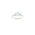 Not Yet Made - Made To Order 14k White Gold Emerald Diamond Modern Floral Ring Size 7 by VRJewels For Sale - Image 5 of 11