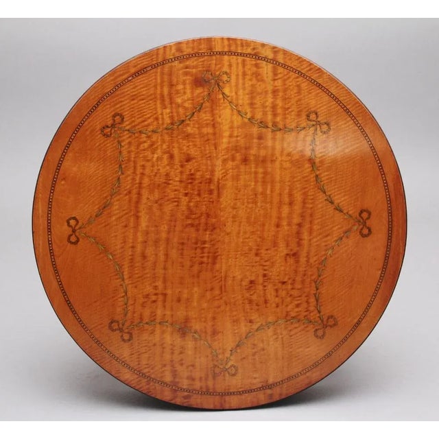 Wood 19th-Century Satinwood Occasional Table For Sale - Image 7 of 9