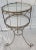Hollywood Regency Hollywood Regency Gilt Metal Ornate and Glass Top Candle Stand Plant Stand For Sale - Image 3 of 8
