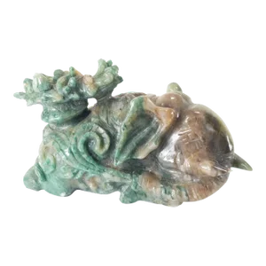 20th Century Carved Chinese Jadeite Jade Elephant Figure