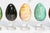 Gemstone Collection Vintage Stone Specimen Egg 9 Polished Gemstone Eggs Display Stands Geological Mineral Display Cabinet of Curiosities Home Decor For Sale - Image 7 of 18
