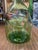 Italian Vintage Italian Demijohn Green Glass Wine Decanter With Plugs and Ice Chamber For Sale - Image 3 of 6