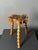 Mid-Century Brutalist French Artisanal Handmade Wood Turned Tripod Stool, 1960s For Sale - Image 12 of 17