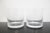 Mid-Century Modern Tiffany & Co Crystal Diamond Criss Cross Double Old Fashioned Low Ball Glass Set For Sale - Image 3 of 8