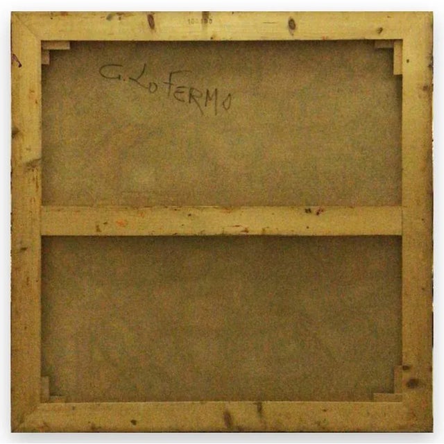 Contemporary Reticulum - Oil Painting 1994 by Giorgio Lo Fermo 1994 For Sale - Image 3 of 4