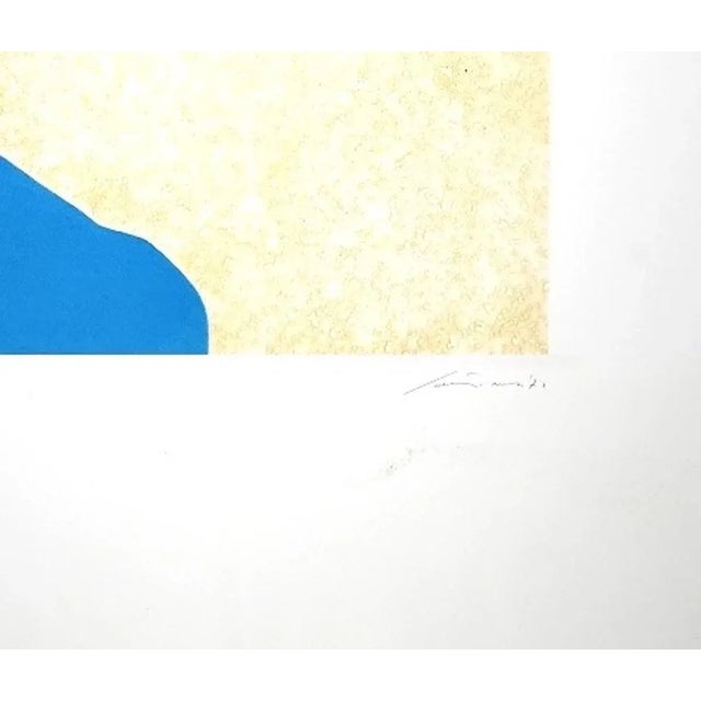 Giuseppe Santomaso - Socket Blue - Original Etching - 1970 For Sale - Image 3 of 4