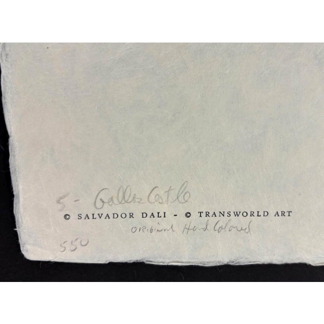 Salvador Dali "Le Chateau De Gala" Etching, 1974 For Sale - Image 13 of 14